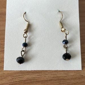 Gold and Black earrings